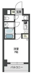 グランパシフィック新今里Ⅱ【4階】の間取り