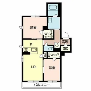 ベレオ小野町【0202号室】の間取り