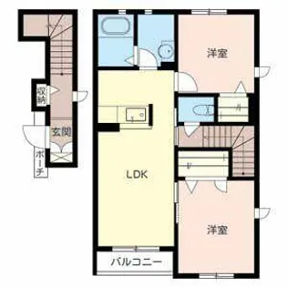 シャーメゾン花水木【0205号室】の間取り