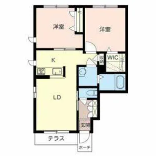 シャーメゾン紀三井寺II【0101号室】の間取り