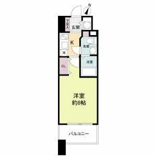 プラウドフラット新大阪【13階】の間取り