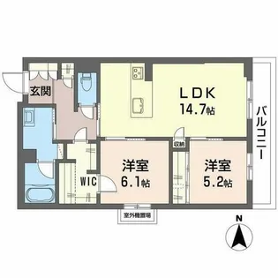 ヴェスプッチ 二条城【0301号室】の間取り