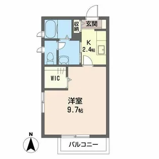 75kt@mizuki【0201号室】の間取り