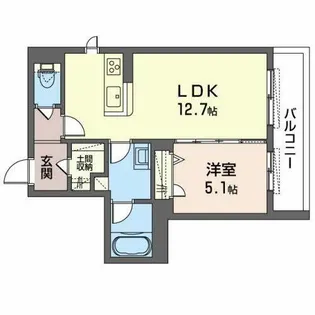 シャルマン山坂【0303号室】の間取り