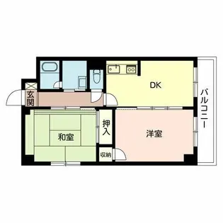 ラフィーネ昭和町【0307号室】の間取り