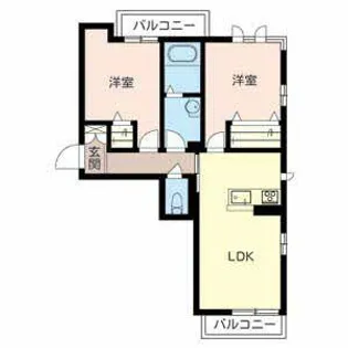 シャーメゾン・アルバーロ深江橋【0201号室】の間取り