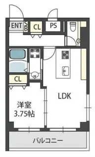 リバー21【5階】の間取り