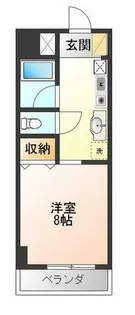 ヒューマンハイツ【8階】の間取り