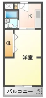 シャトー森岡【3階】の間取り