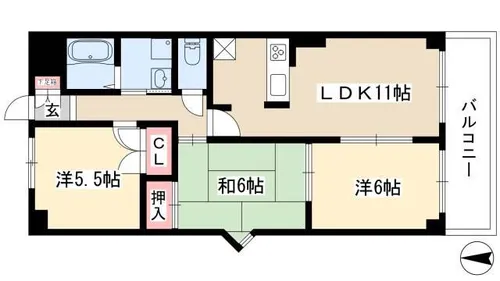 ソフィアメゾン【103号室】の間取り