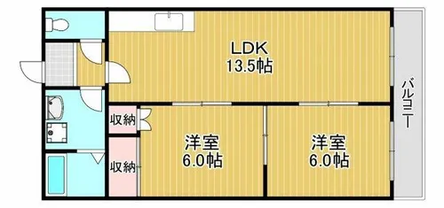 グリーンハイツ須賀【2階】の間取り