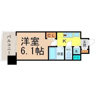 プレサンス桜通グレイス【7階】の間取り