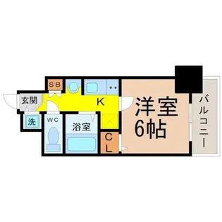 プレサンスNAGOYA桜通ビッグビート【10階】の間取り