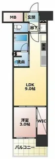 リビオメゾン新大阪【13階】の間取り