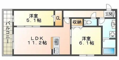 LICORICE【3階】の間取り