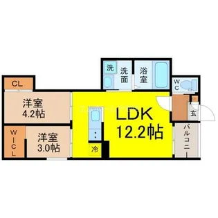 REGALEST THE 中村公園【1階】の間取り