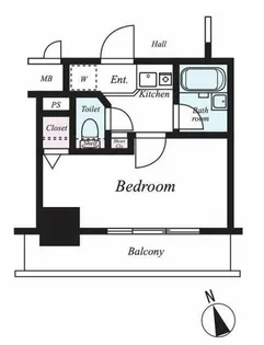 エスリード夕陽丘第2【6階】の間取り