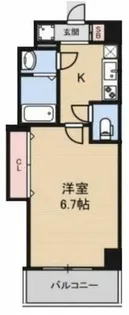 ラグゼ都島北Ⅰ【7階】の間取り