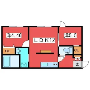 Next Ave.TSUKISAMU【2階】の間取り
