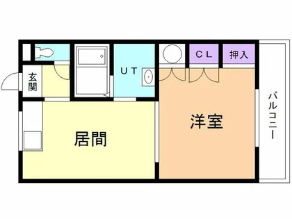 ハイツグリンサイドⅢ【303号室】の間取り