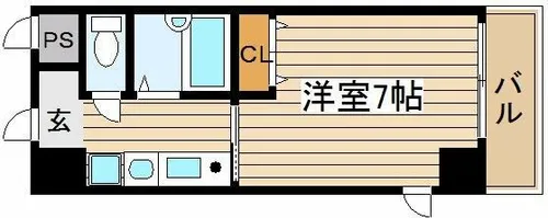 メゾンシティ鷺洲【7階】の間取り