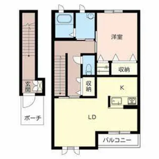 ヴィラ ラタウィ【0202号室】の間取り