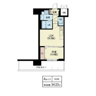 Splendide NAMBAIII【6階】の間取り