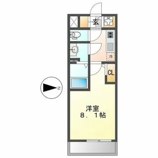 エスリード金山エクセア【6階】の間取り