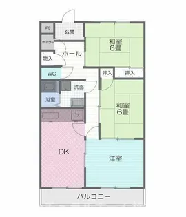 ハイツ北山【2階】の間取り