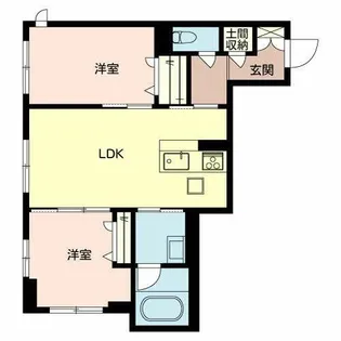 T maison 妙田【0102号室】の間取り