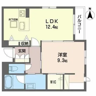 シャーメゾン 有栖川【0201号室】の間取り