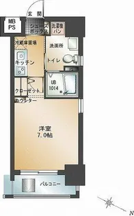 エンクレスト大手門【9階】の間取り