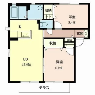アヴァンス明石C【C107号室】の間取り