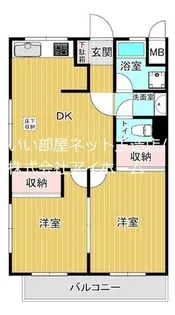 夕陽ヶ丘コーポ【3階】の間取り