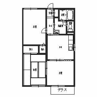 ペフィーズ【0102号室】の間取り