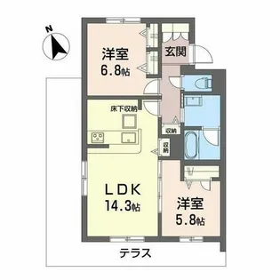 Seaside House【0103号室】の間取り