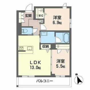 Seaside House【0201号室】の間取り