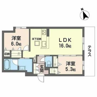 Seaside House【0105号室】の間取り