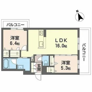 Seaside House【0205号室】の間取り