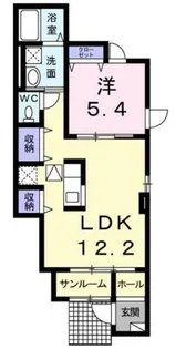 メゾン北三国ヶ丘【1階】の間取り