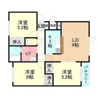 クレストールタナカ【1階】の間取り