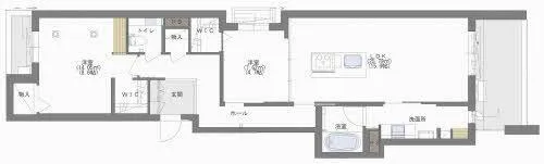 Shamaison Luxuar平尾山荘通【A0402号室】の間取り