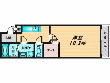 リバーサイド金岡 七番館【1階】の間取り