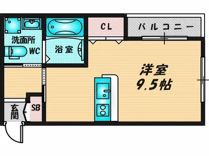 グランデロート久宝寺【2階】の間取り