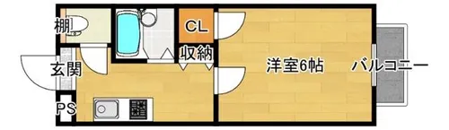 マンションパルス【2階】の間取り