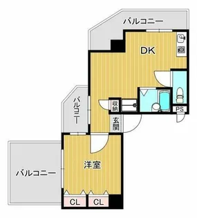 カーサ ソレアーダ長尾【5階】の間取り
