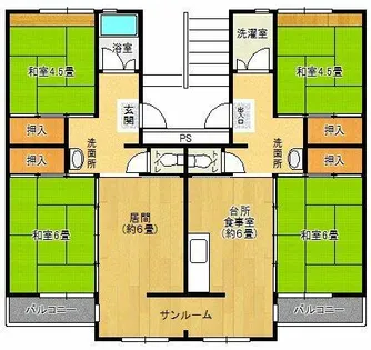 花山東団地【5-503号室】の間取り