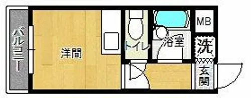 チェリーヒルズ【201号室】の間取り