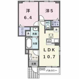 フェリーチェ【1階】の間取り