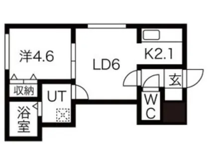 シェリシス北19条【4階】の間取り